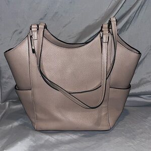 Matthew & Julian Blush Pebbled Faux Leather Tote Bag  Shoulder Purse